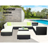 Gardeon 13PC Outdoor Furniture Sofa Set Wicker Garden Patio Lounge