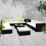 Gardeon 13PC Outdoor Furniture Sofa Set Wicker Garden Patio Lounge