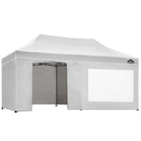 Instahut Gazebo Pop Up Marquee 3x6m Folding Wedding Tent Gazebos Shade White
