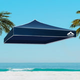 Instahut Gazebo 3x3m Pop Up Marquee Replacement Roof Outdoor Wedding Tent Navy