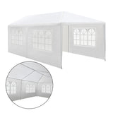 Instahut Gazebo 3x6m Outdoor Marquee Side Wall Party Wedding Tent Camping White 4 Panel