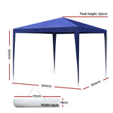 Instahut Gazebo 3x3m Tent Marquee Party Wedding Event Canopy Camping Blue