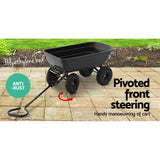 Gardeon 75L Garden Dump Cart - Black