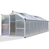 Greenfingers Greenhouse Aluminium Garden Shed Green House Greenhouses 4.82x2.5M
