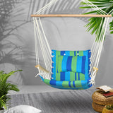 Gardeon Hammock Swing Chair - Blue & Green