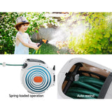 Greenfingers Retractable Hose Reel 30M Garden Water Spray Gun Auto Rewind