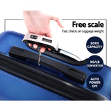 Wanderlite 2PCS Carry On Luggage Sets Suitcase TSA Travel Hard Case Lightweight Blue