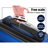 Wanderlite 3 Piece Lightweight Hard Suit Case Luggage Navy