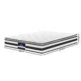 Giselle Bedding King Size Pillow Top Spring Foam Mattress