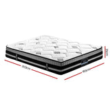 Giselle 35cm King Size Mattress Bed 7 Zone Pocket Spring Cool Gel Foam Medium Firm