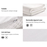 Giselle Bedding Memory Foam Mattress Topper w/Cover 8cm - Single