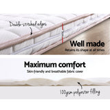 Giselle Bedding Memory Foam Mattress Topper Bed Underlay Cover Single 7cm