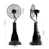 Devanti Portable Misting Fan with Remote Control - Black