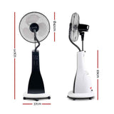 Devanti Portable Misting Fan with Remote Control - White