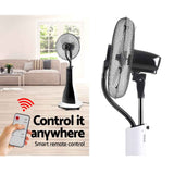 Devanti Portable Misting Fan with Remote Control - White