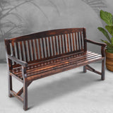 Gardeon Wooden Garden Bench Chair Natural Outdoor Furniture Décor Patio Deck 3 Seater