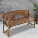 Gardeon Wooden Garden Bench Chair Natural Outdoor Furniture Décor Patio Deck 3 Seater