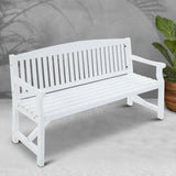 Gardeon Wooden Garden Bench Chair Natural Outdoor Furniture Décor Patio Deck 3 Seater