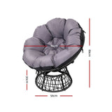 Gardeon Papasan Chair - Black
