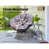 Gardeon Papasan Chair - Grey