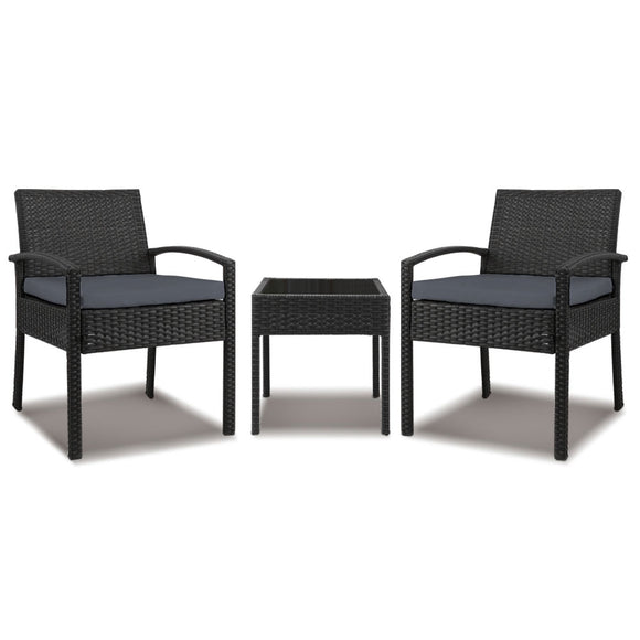 Gardeon 3-piece Outdoor Set - Black