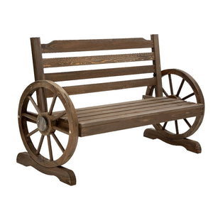 Gardeon Park Bench Wooden Wagon Chair Outdoor Garden Backyard Lounge Furniture