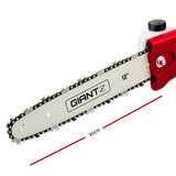 Giantz 65CC Pole Chainsaw Brush Cutter Hedge Trimmer Petrol Long Reach Whipper