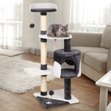 i.Pet Cat Tree 112cm Trees Scratching Post Scratcher Tower Condo House Furniture Wood