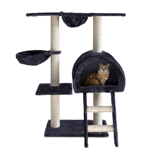 i.Pet Cat Tree 100cm Trees Scratching Post Scratcher Tower Condo House Furniture Wood Feline
