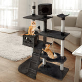 i.Pet Cat Tree 170cm Trees Scratching Post Scratcher Tower Condo House Furniture Wood