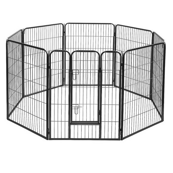 i.Pet 8 Panel Pet Dog Playpen Puppy Exercise Cage Enclosure Fence Play Pen 80x100cm