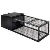 i.Pet Rabbit Cage Hutch Cages Indoor Outdoor Hamster Enclosure Pet Metal Carrier 122CM Length