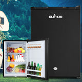 Glacio 80L Portable Fridge Bar Freezer Cooler Upright 12V/24V/240V Caravan 4WD Car Camping Black