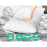 Giselle Bedding Duck Feather Down Twin Pack Pillow