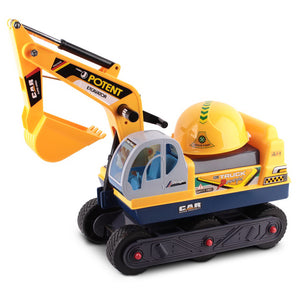Keezi Kids Ride On Excavator - Yellow