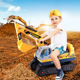 Keezi Kids Ride On Excavator - Yellow