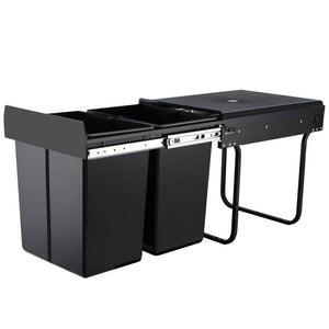 Cefito 2x20L Pull Out Bin - Black