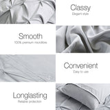 Giselle Bedding King Size Quilt Cover Set - Grey