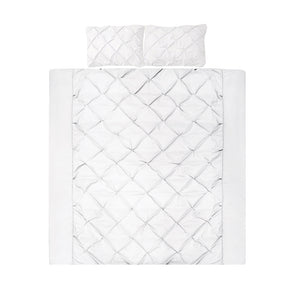 Giselle Bedding Queen Size Quilt Cover Set - White