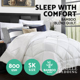 Giselle Bedding Microfiber Microfibre Bamboo Quilt Duvet Cover Doona Winter Super King