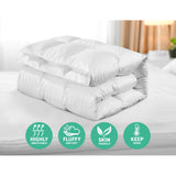 Giselle Bedding Goose Down Feather Quilt Cover Duvet 800GSM Winter Doona White King