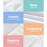 Giselle Bedding Goose Down Feather Quilt Cover Duvet 800GSM Winter Doona White King