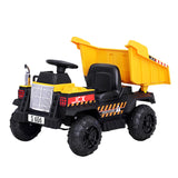 Rigo Kids Ride On Car Dumptruck 12V Electric Bulldozer Toys Cars Battery Yellow