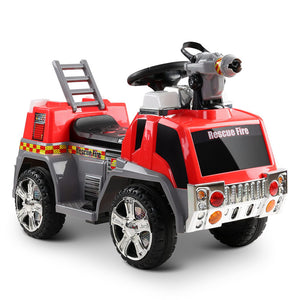 Rigo Kids Ride On Fire Truck Motorbike Motorcycle Car Red Grey