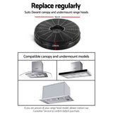 Devanti Range Hood Rangehood Carbon Charcoal Filters Under Cupboard Replacement For Ductless Ventless
