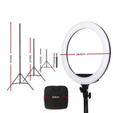 Embellir 14" LED Ring Light 5600K 3000LM Dimmable Stand MakeUp Studio Video