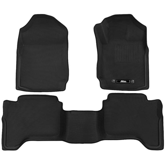 Weisshorn Mazda BT50 Car Floor Mats Dual Crew Cab 2012 - 2018 3D Rubber BT-50