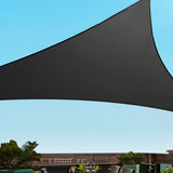 Instahut Sun Shade Sail Canopy Triangle 280gsm 5x5x5m Black