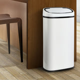 Devanti 58L Sensor Bin White