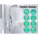 Cefito WELS 10'' Rain Shower Head Mixer Round Handheld High Pressure Wall Chrome